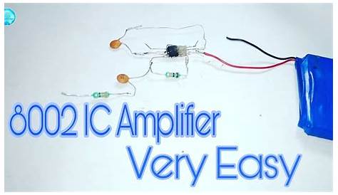 How To Make 8002 IC Amplifier Very Easy || Invention'S With Taufik