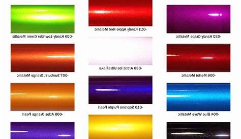 Ppg Car Paint Color Chart | Car paint colors, Paint color chart, Custom