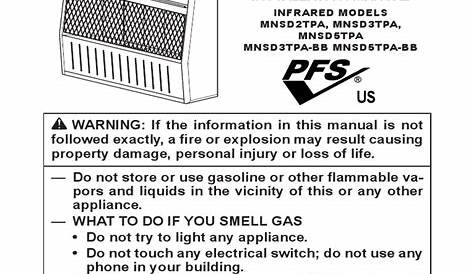 redstone propane heater manual