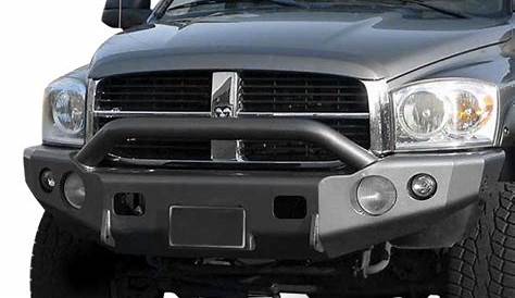 TrailReady® - Dodge Ram 2007 Full Width Black Front Winch HD Bumper