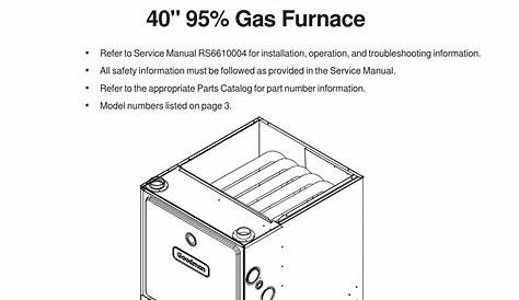 GOODMAN GMH95 TECHNICAL MANUAL Pdf Download | ManualsLib