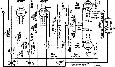 807 push pull amplifier schematic
