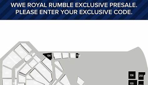 The Seating chart for the Royal Rumble in Houston. Sorry for the