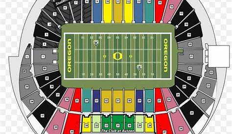 Autzen Stadium Oregon Ducks Football Seating Assignment Aircraft Seat