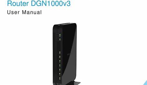 NETGEAR N150 DGN1000V3 USER MANUAL Pdf Download | ManualsLib