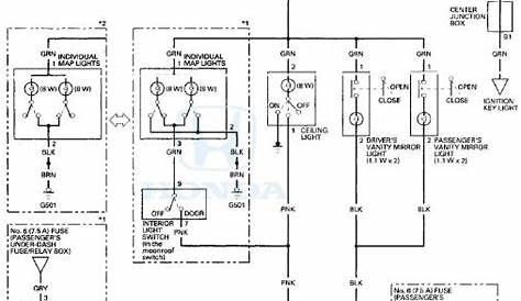 Honda Accord: Circuit Diagram - Interior Lights - Body Electrical