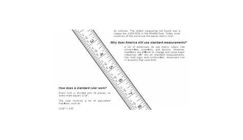 fractions on a ruler worksheet