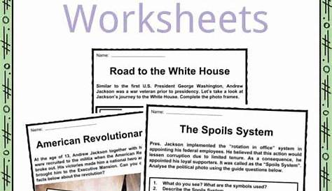 President Andrew Jackson Facts, Worksheets & Political History For Kids