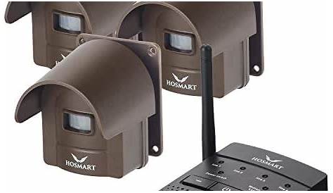 1/2 Mile Hosmart Rechargeable Driveway Alarm Wireless Sensor System