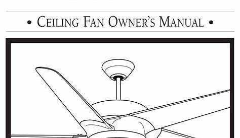 regency fan strasburg owner's manual