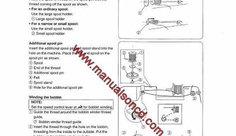 sears sewing machine manual