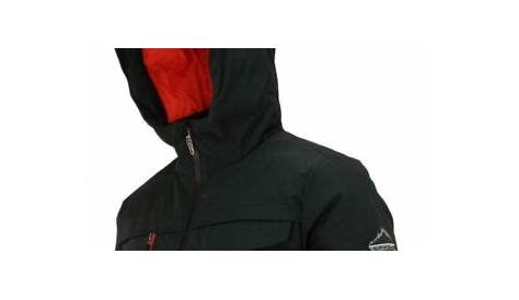 Men's Spyder Thermaweb Puffer Parka Hooded Black Coat Size L 71h66008