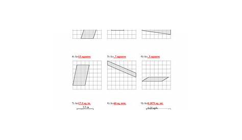 Area of Parallelogram Worksheet by Family 2 Family Learning Resources