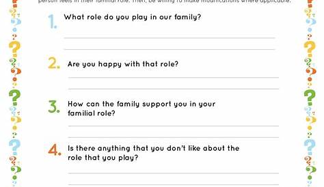 Dysfunctional Family Roles Worksheet Pdf - FAMILYQL