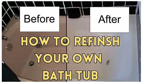 How to refinish a bathtub with Rustoleum Tub and Tile kit - YouTube