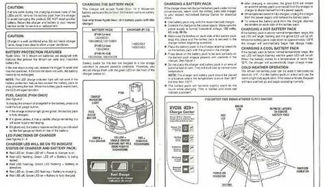 ryobi p117 charger manual