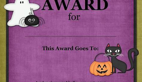 Best Costume Certificate Printable Free - Free Printable A To Z