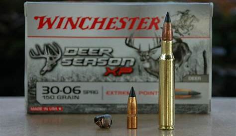 winchester deer season xp 30 06 ballistics chart