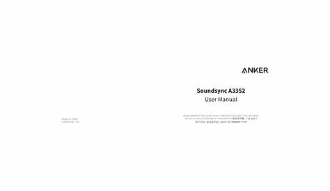anker soundsync a3352 manual