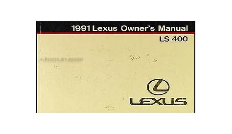 1991 Lexus LS 400 Owners Manual Original