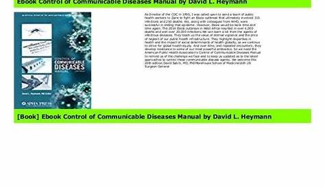 control of communicable diseases manual 2023