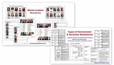 types of government worksheet answer key