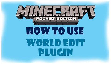 How to Use World Edit - Minecraft Pocket Edition - YouTube