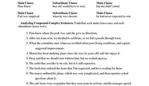 14 Worksheets Compound Sentences / worksheeto.com