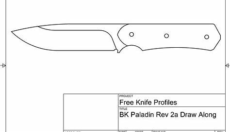 Knife Templates - Combat Knife Bowie Knife Template | Handmade With