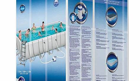 Bestway 24 x 12Ft Power Steel™ Rectangular Frame Swimming Pool Set