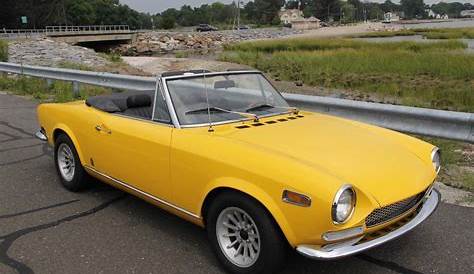 Stunning yellow 1970 Fiat 124 Spider for sale