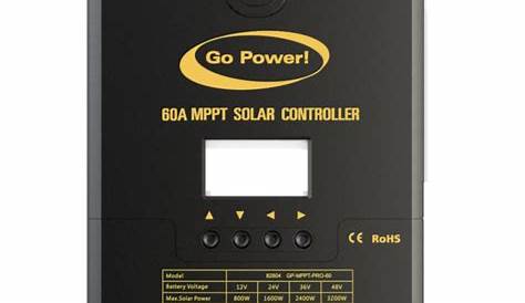GO POWER 60 AMP MPPT SOLAR CONTROLLER 150VDC w/ DISPLAY – Master Tech Solar