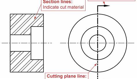 Sectional View Engineering Drawing Exercises at GetDrawings | Free download