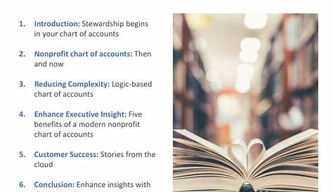 Sage Intacct Nonprofit Cloud Accounting Chart of Accounts eBook