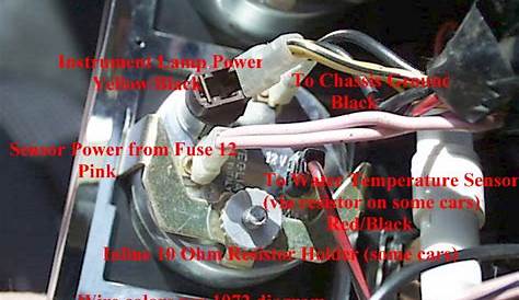 auto gauge wiring diagram water temp