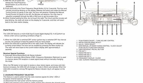 Custom Autosound USA-230 User Manual | Page 7 / 8 | Original mode