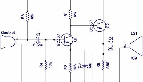 simple transistor amplifier circuit