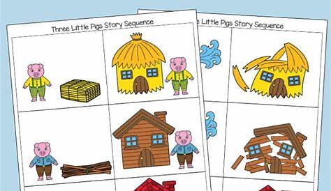 Three Little Pigs Sequencing Cards - Fun With Mama - Free Printable