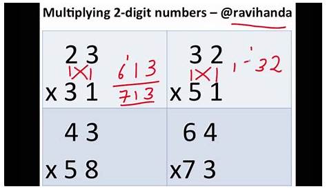 Multiplying 2-digit numbers - YouTube