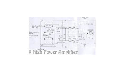 high power amplifier circuit diagram