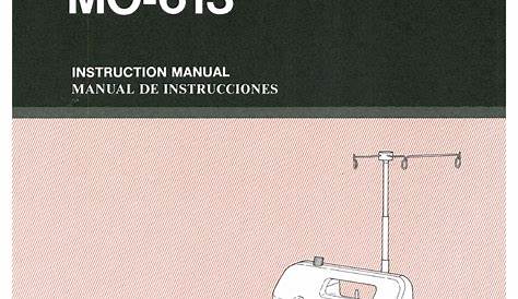JUKI MO-613 INSTRUCTION MANUAL Pdf Download | ManualsLib