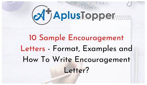 10 Sample Encouragement Letters | Format, Examples and How To Write