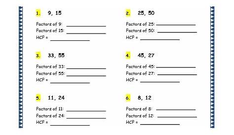 Grade 4 Maths Resources (1.9 Factors Printable Worksheets) - Lets Share