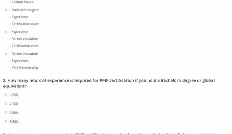 Quiz & Worksheet - PMP® Certification Process | Study.com