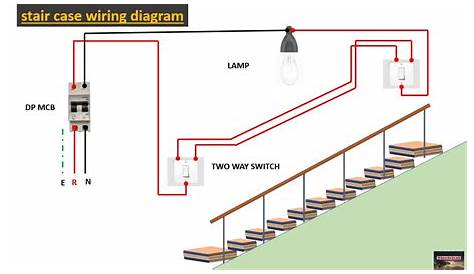 staircase lighting wiring diagram - YouTube