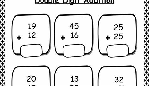 Double Digit Addition - Your Home Teacher