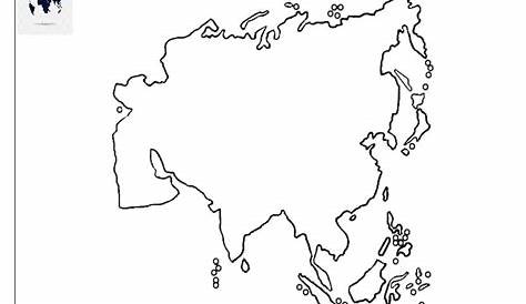 Printable Blank Asia Map – Outline, Transparent, PNG Map - Blank World