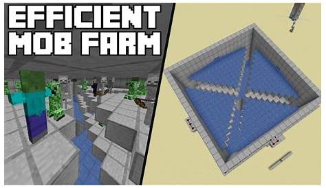 how to make an efficient mob farm in minecraft
