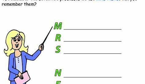 Science: Life processes | Worksheet | PrimaryLeap.co.uk