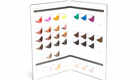 salon professional supplies colour chart